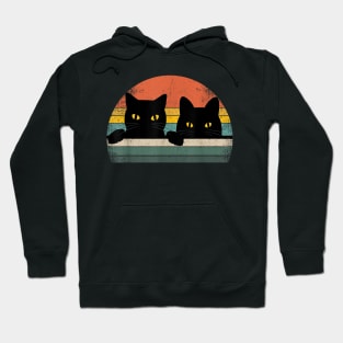 Two Cats Retro Hoodie